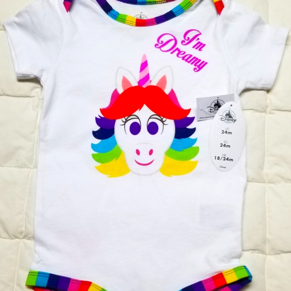 Disney/Pixar Inside Out movie Rainbow Unicorn bodysuit 24m